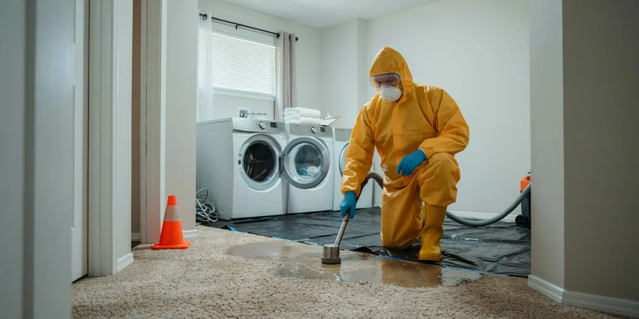 Water damage restoration in Warren, RI